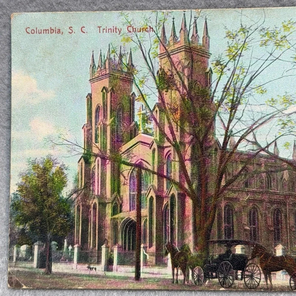Columbia South Carolina Trinity Episcopal Church NC Martin TN Post 1916 POSTCARD